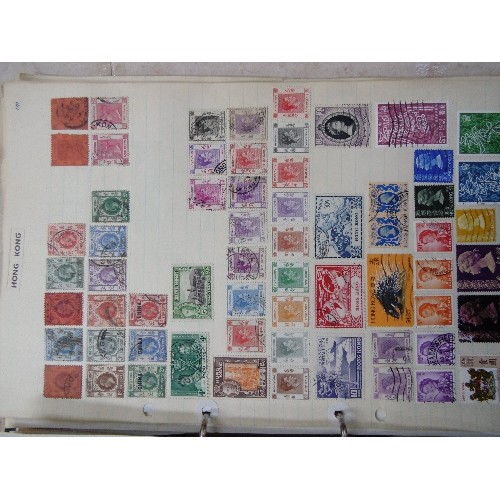 242 - TWO COMPREHENSIVE STAMP ALBUMS WITH THOUSANDS OF STAMPS. THE FIRST A (AJMAN) TO D (DOMINICAN REPUBLI... 