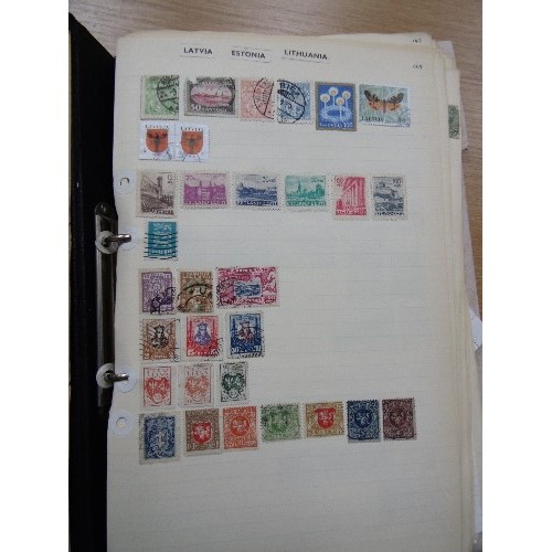 241 - TWO COMPREHENSIVE STAMP ALBUMS FROM L (LATVIA TO R (RUSSIA) AND FROM S (SALVADOR) TO Z (ZANZIBAR)

1... 