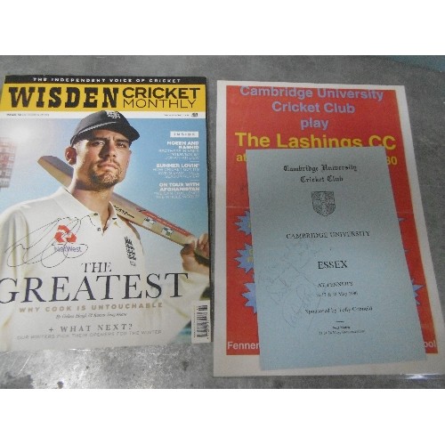 344 - QUANTITY OF CRICKET PROGRAMS INCLUDING 2 X THE ASHES 2002-03 ORANGE TEST SERIES AUSTRALIA V ENGLAND ... 