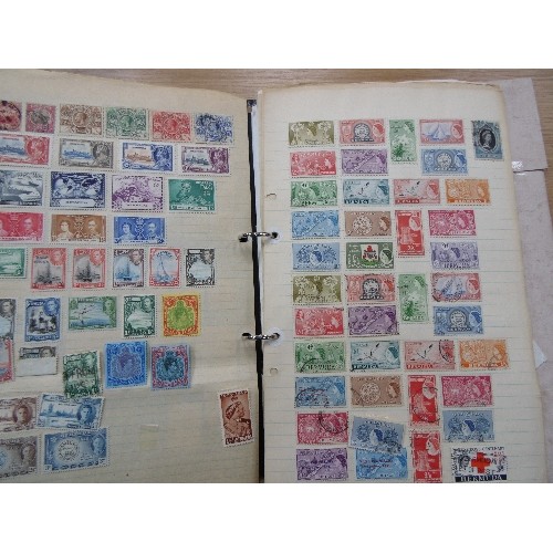 243 - TWO COMPREHENSIVE STAMP ALBUMS FOR BERMUDA AND ISLE OF MAN : 
1. BERMUDA INCLUDES STAMPS FROM QUEEN ... 