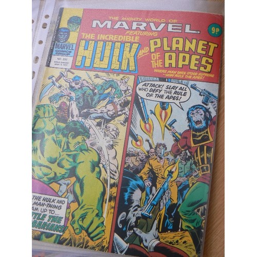 369G - QUANTITY OF MARVEL COMICS - 1970'S - INCLUDING SPIDERMAN, HULK TEAM UP ETC