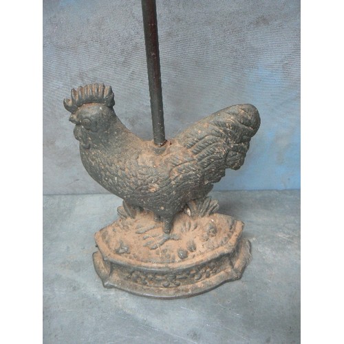 395A - CAST IRON COCKEREL DOORSTOP