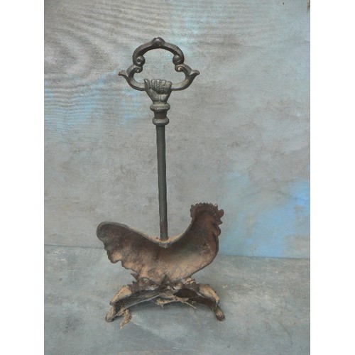 395A - CAST IRON COCKEREL DOORSTOP