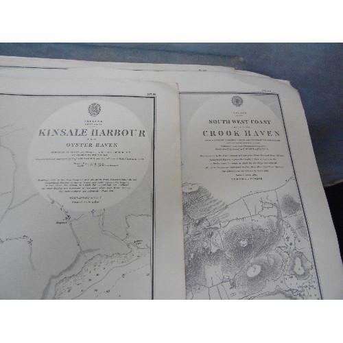 289B - SEVEN LARGE NAVIGATIONAL MAPS OF BRITAIN, FRANCE AND SPAIN FROM THE 1950'S INCLUDING :-
THE THAMES E... 