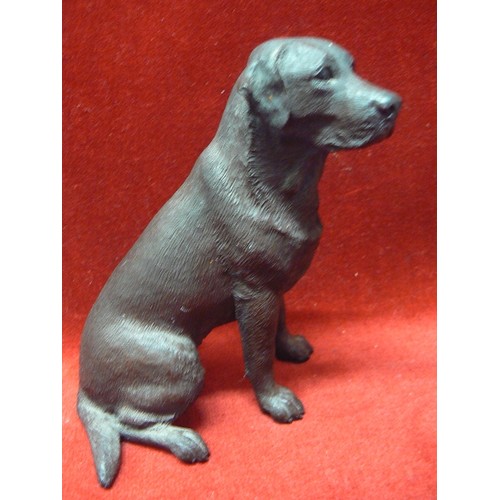 84 - LOVELY LABRADOR & BORDER TERRIER FIGURES. ALSO A GOLDEN LAB MUG.