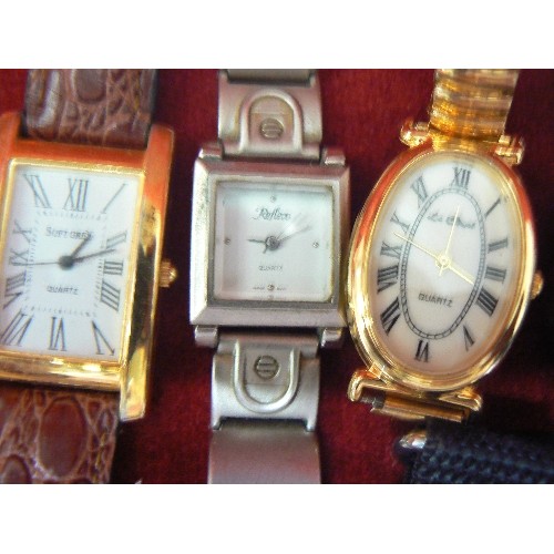 115 - 9 X WRISTWATCHES. MENS & WOMENS.