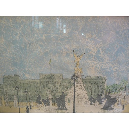 81 - COLIN SPENCER (1933 TO 2023) . A SILKSCREEN PRINT OF BUCKINGHAM PALACE SIGNED BY THE ARTIST 1966 - I... 