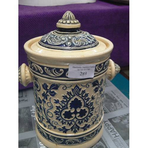 289 - WEST GERMAN LIDDED POT.