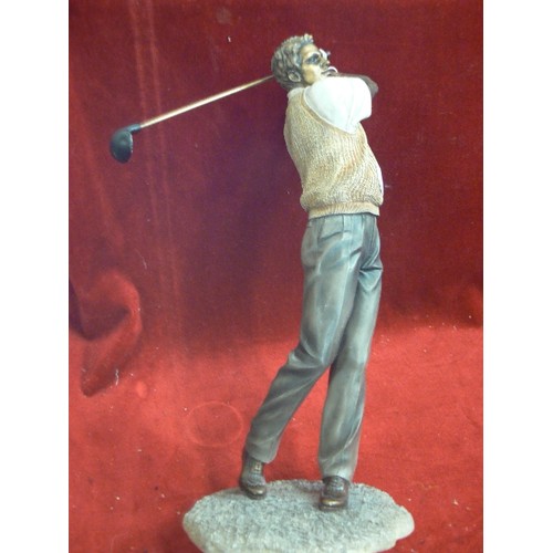 304 - GOLFING FIGURE FROM THE LEONARDO COLLECTION.