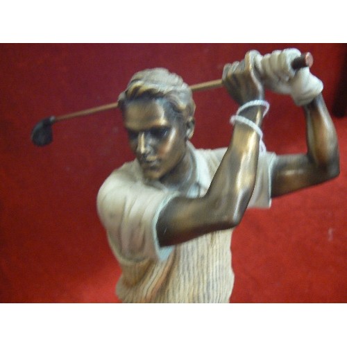 304 - GOLFING FIGURE FROM THE LEONARDO COLLECTION.