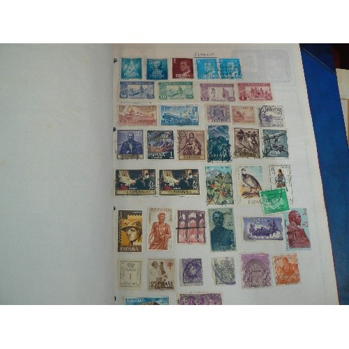 397 - 4 X STAMP ALBUMS. CONTAINING QUANTITY OF STAMPS.