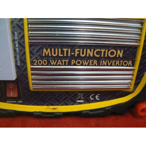 407 - MULTI FUNCTION 200 WATT POWER INVERTOR.