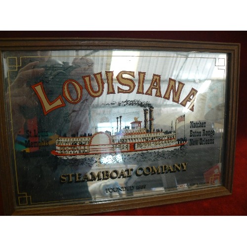 408 - LOUISIANA STEAMBOAT COMPANY DECORATIVE MIRROR.