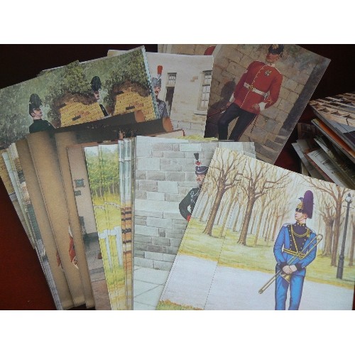 414 - QUANTITY OF ASSORTED POMPADOUR GALLERY MILITARY POSTCARDS. UNUSED AS NEW.