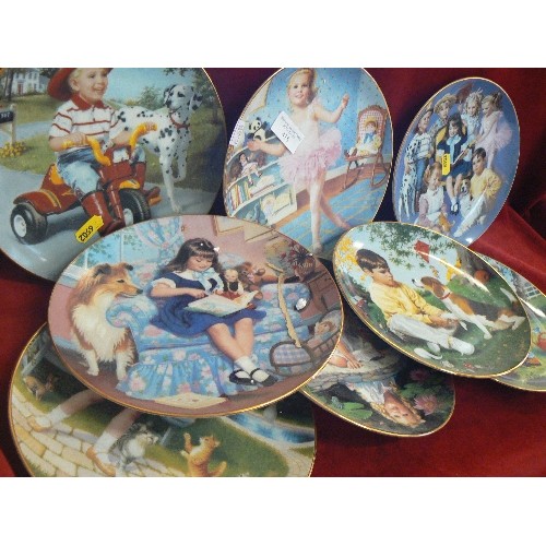 415 - 8 X DANBURY MINT LIMITED EDITION COLLECTABLE PLATES. 'CHILDREN OF THE WEEK' MONDAYS CHILD ETC ETC.