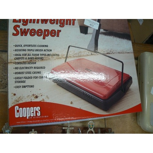 433 - COOPERS LIGHTWEIGHT SWEEPER. APPEARS NEW/BOXED.