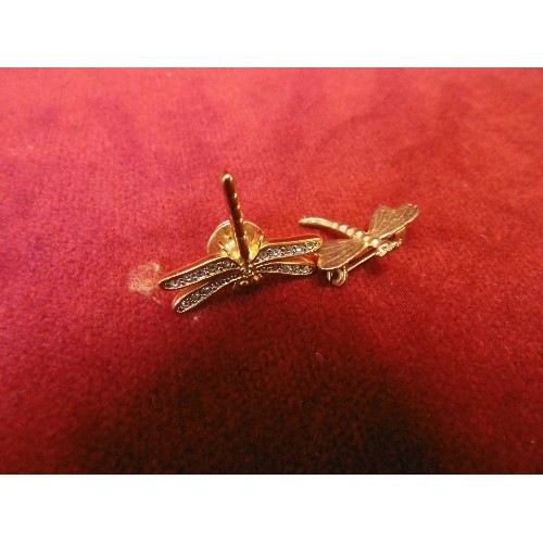 32 - 6 SMALL METAL DRAGONFLY BROOCHES