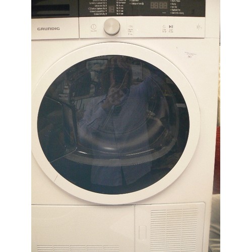 583 - GRUNDIG TUMBLE DRIER. GTN27110GW. DIGITAL DISPLAY. APPEARS VGC.