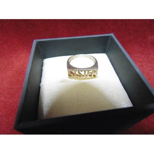 10 - SILVER 925 SISTER RING