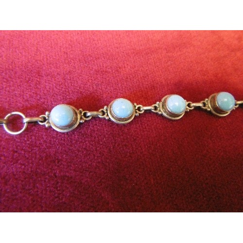 19 - SILVER 925 AND TURQUOISE BRACELET