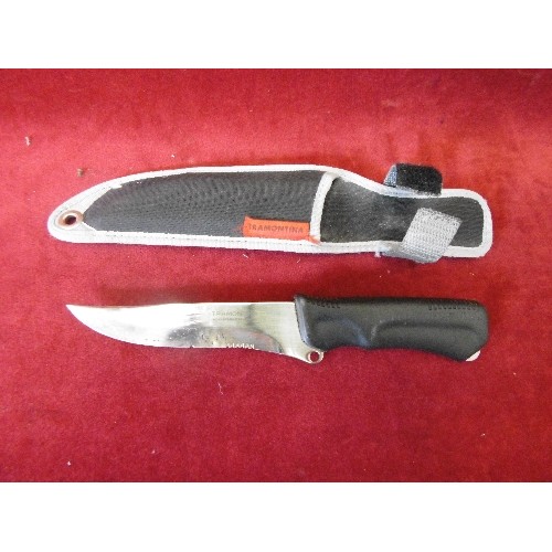 49 - TRAMONTINA HUNTING KNIFE AND SHEATH