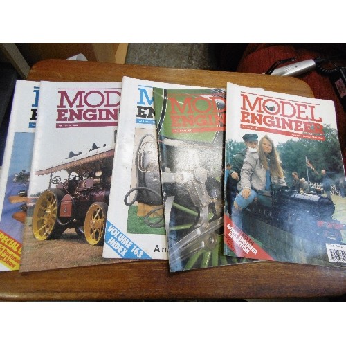 550 - QUANTITY OF VINTAGE MAGAZINES 'MODEL ENGINEER' MOSTLY 1990'S. VERY INFORMATIVE. COVERS MANY ENGINEER... 