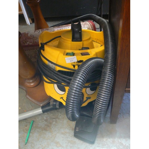 427 - YELLOW NUMATIC 'JAMES' VACUUM CLEANER.