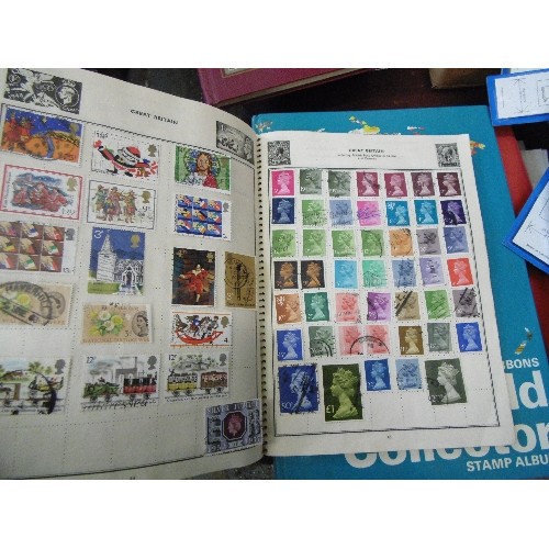 356 - STAMPS. VINTAGE STAMP CATALOGUES 1910 & 1928. ALSO 1 ST DAY COVERS, A STANLEY GIBBONS WORLDEX ALBUM,... 