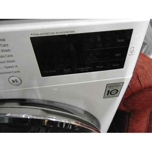 584 - LG DIRECT DRIVE 9KG WASHING MACHINE. DIGITAL DISPLAY. APPEARS VGC.