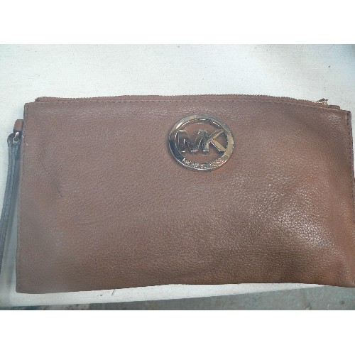 mk brown clutch