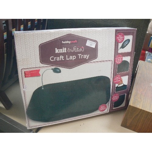 HOBBYCRAFT CRAFT LAP TRAY. ,KNIT & STITCH'