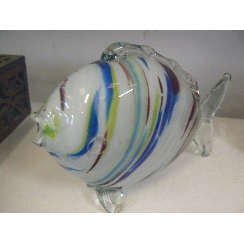 80A - MURANO MULTI COLOURED ANGEL FISH