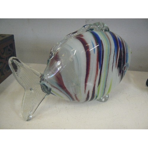 80A - MURANO MULTI COLOURED ANGEL FISH