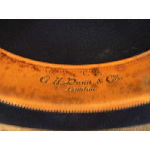 96 - VINTAGE GENTS BOWLER HAT BY DUNN & Co HAT MAKERS WITH BOX