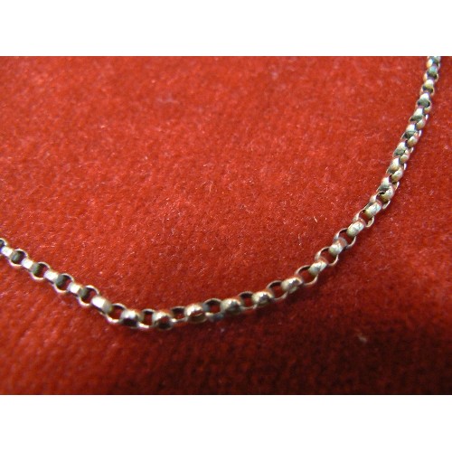 56 - AN 18 INCH 9ct GOLD BOX LINK GOLD CHAIN WEIGHT 4.50gr