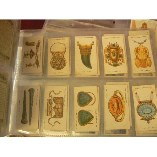 200A - 14 DIFFERENT  CIGARETTE CARD SET IN PLASTIC SHEETS