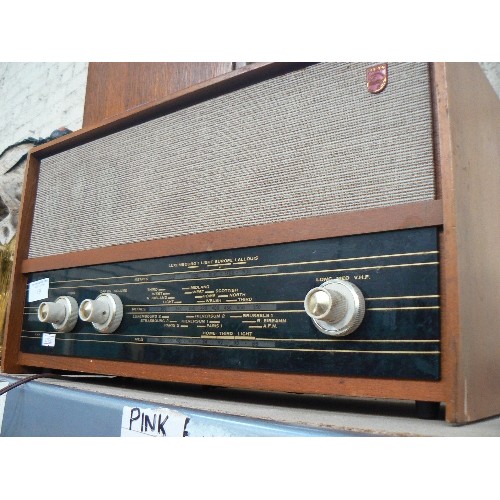 190 - RETRO-VINTAGE PHILIPS WOODEN CASED RADIO