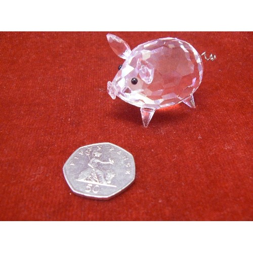 20 - SWAROVSKI CRYSTAL VERY FAT PIGGY A 7638 NR 050 000 BOXED