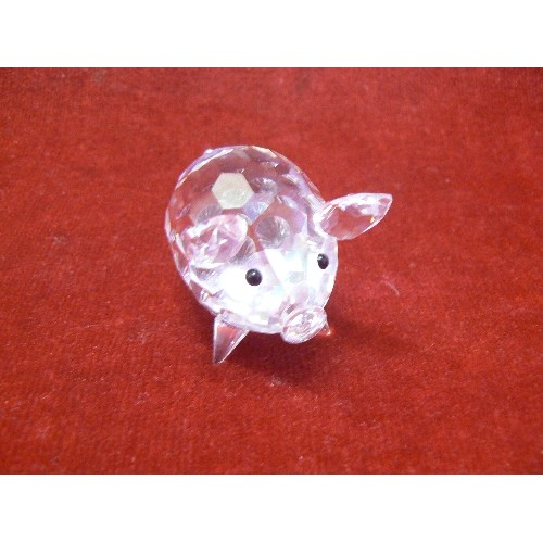 20 - SWAROVSKI CRYSTAL VERY FAT PIGGY A 7638 NR 050 000 BOXED