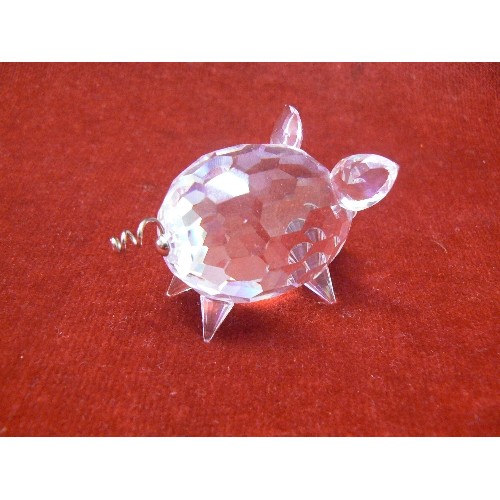 20 - SWAROVSKI CRYSTAL VERY FAT PIGGY A 7638 NR 050 000 BOXED