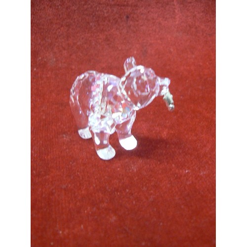 17 - SWAROVSKI CRYSTAL GRIZZLY BEAR WITH FISH IN MOUTH RETIRED. A 7637 NR 000 007 BOXED