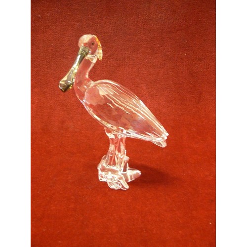 9 - SWAROVSKI CRYSTAL PELICAN A. 9100 NR 000 104  LARGE SIZE BIRD WITH BOX