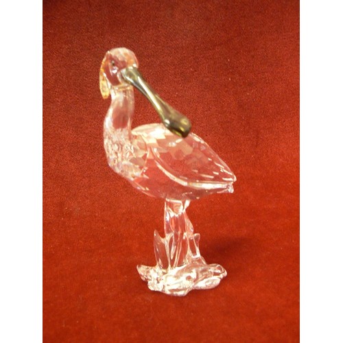 9 - SWAROVSKI CRYSTAL PELICAN A. 9100 NR 000 104  LARGE SIZE BIRD WITH BOX