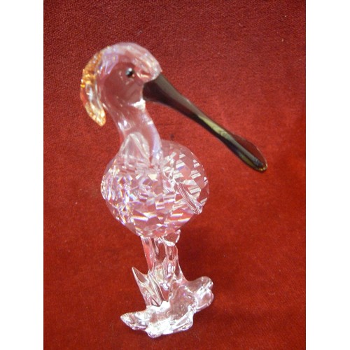 9 - SWAROVSKI CRYSTAL PELICAN A. 9100 NR 000 104  LARGE SIZE BIRD WITH BOX