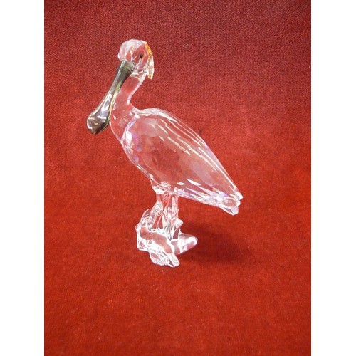 9 - SWAROVSKI CRYSTAL PELICAN A. 9100 NR 000 104  LARGE SIZE BIRD WITH BOX