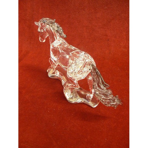 32 - Swarovski crystal SCS Annual Edition 2014 Horse Esperanza 5004728 Figurine clear crystal with plaque... 