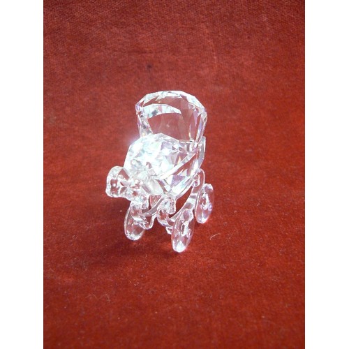 27 - SWAROVSKI CRYSTAL BABY CARRIAGE/PRAM-BOXED 199197