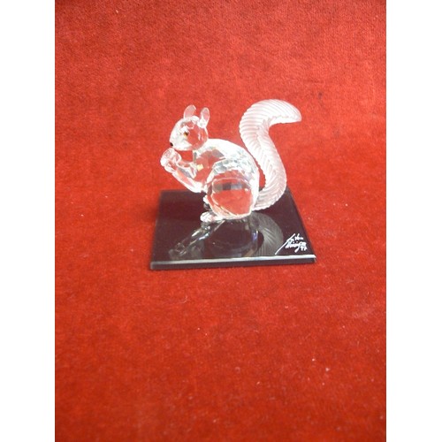 3 - SWAROVSKI CRYSTAL A SQUIRREL 208433 WITH SPECIAL BOX