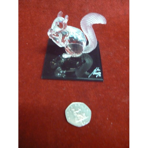 3 - SWAROVSKI CRYSTAL A SQUIRREL 208433 WITH SPECIAL BOX