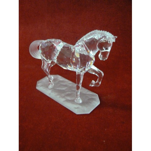 48 - Swarovski Crystal Figurine ARABIAN STALLION 221609 Mint Condition boxed